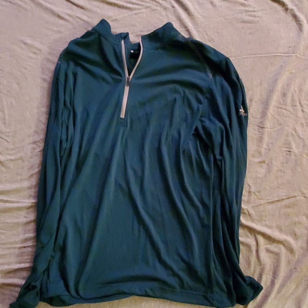 Green Adidas Golf Quarter-Zip